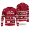 Custom Logo Ugly Sweater Cardinal Red