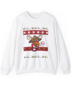 Alternative view of Canada Moose Womens Ugly Christmas Sweatshirt